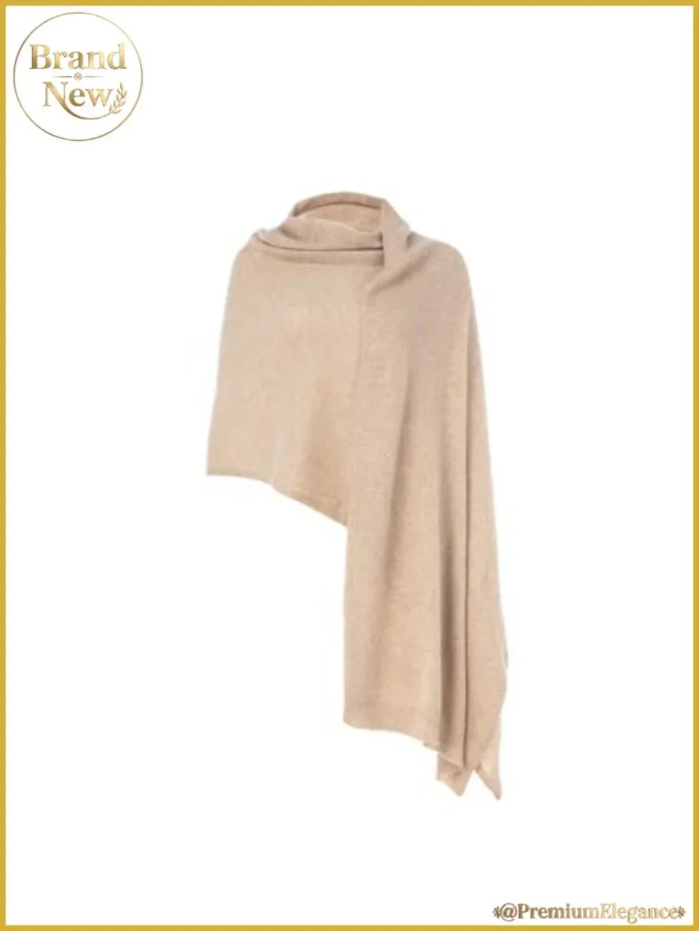 100% Pure Cashmere Knitted Shawl Wrap Extra Large Lightweight Pashmina Stole